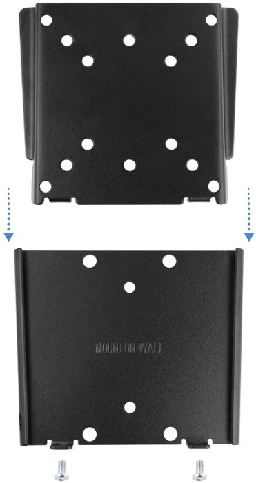 Tooq Soporte de Pared Fijo LP1023F-B para TV/Monitor de 10-27 pulgadas, Negro Tooq Soporte de Pared Fijo LP1023F-B para TV/Monitor de 10-27 pulgadas, Negro